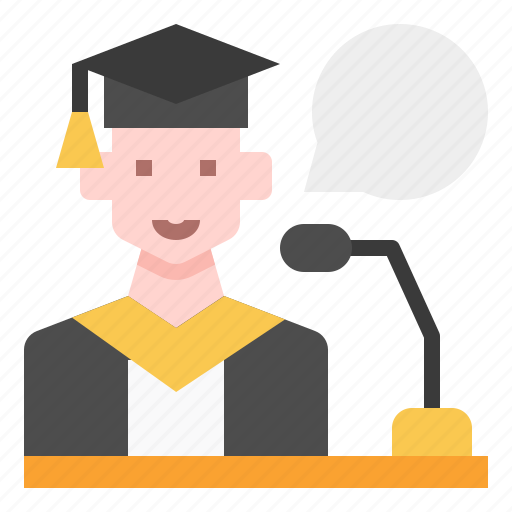 Avatar, graduation, man, podium, profiles, student, user icon - Download on Iconfinder
