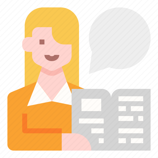 Book, education, learning, library, read, study, woman icon - Download on Iconfinder