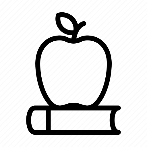 Apple, book, education, school, study icon - Download on Iconfinder
