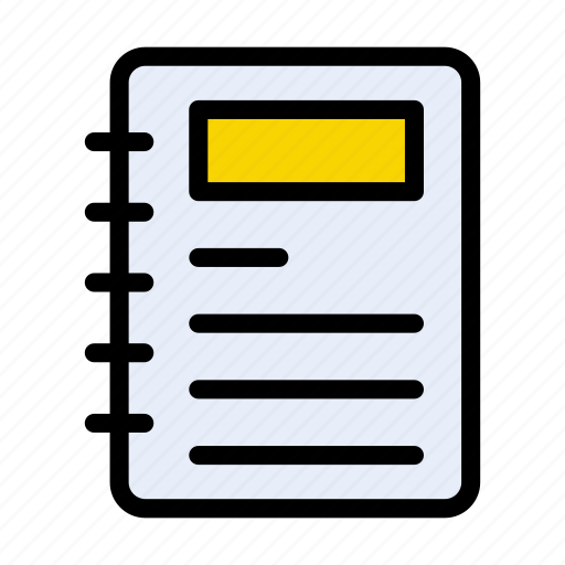 Notepad, notes, education, school, diary icon - Download on Iconfinder