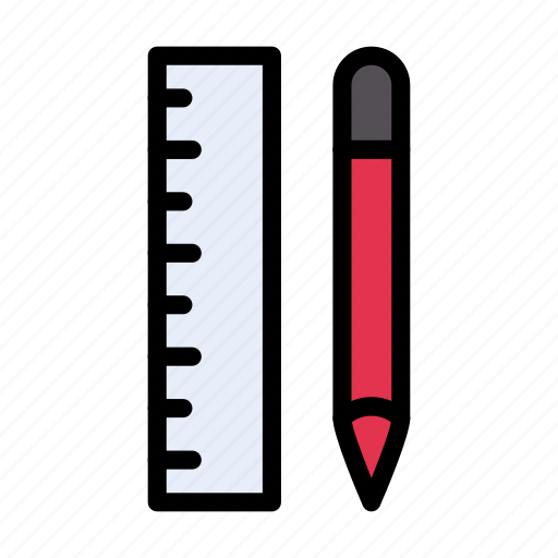 Ruler, geometry, education, stationary, school icon - Download on Iconfinder