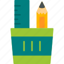 stationery, education, equipment, office, tool, icon