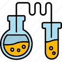 chemistry, flask, lab, icon
