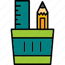 stationery, education, equipment, office, tool, icon