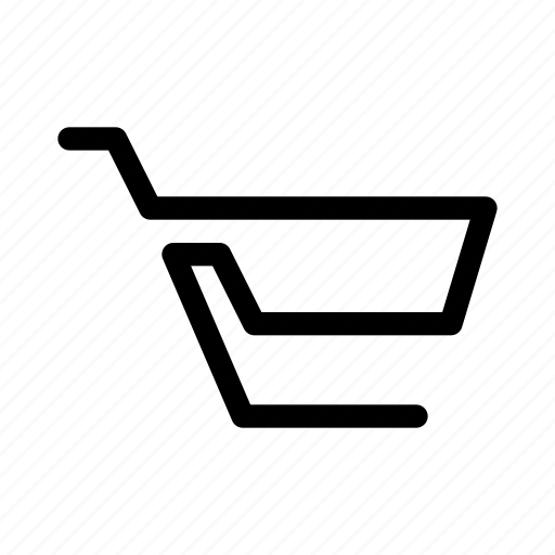 Trolley, basket, shopping, oneline icon - Download on Iconfinder