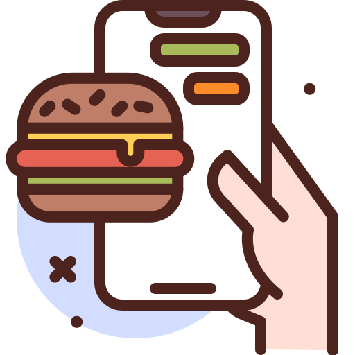 Food, order, interaction, untact icon - Free download