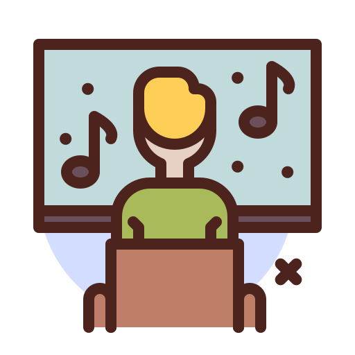 Online, concert, interaction, untact icon - Free download