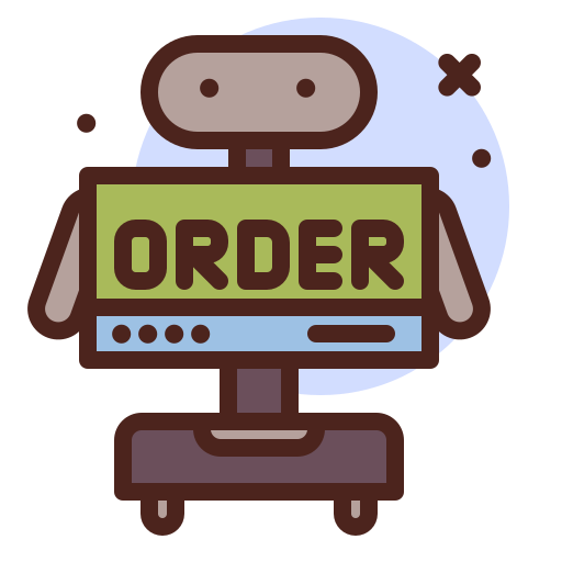 Order, robot, interaction, untact icon - Free download