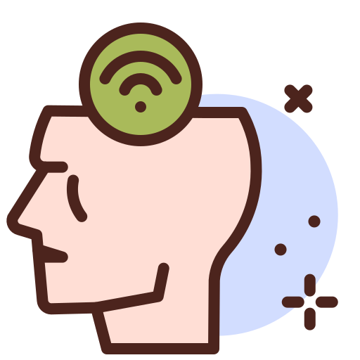 Wifi, mind, interaction, untact icon - Free download