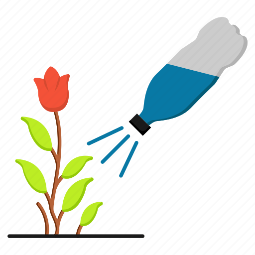 Plantation, upcycling, plastic bottle, flowers, creative reuse, watering bottle, diy icon - Download on Iconfinder