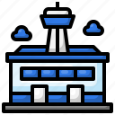 airport, tower, airline, control, transportation