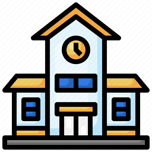 School, education, town, building, urban icon - Download on Iconfinder