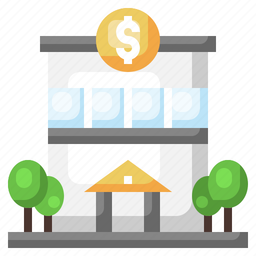 Bank, money, urban, town, building icon - Download on Iconfinder