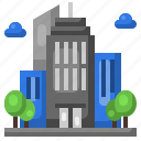 skyscraper, urban, edifice, town, building