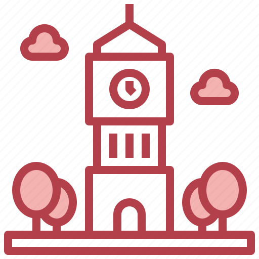 Clock, tower, urban, town, monument, building icon - Download on Iconfinder