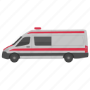 ambulance, emergency vehicle, medical vehicle, paramedic transport, patient vehicle