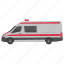 ambulance, emergency vehicle, medical vehicle, paramedic transport, patient vehicle 