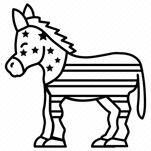 Donkey, state, america, usa, democrat icon - Download on Iconfinder