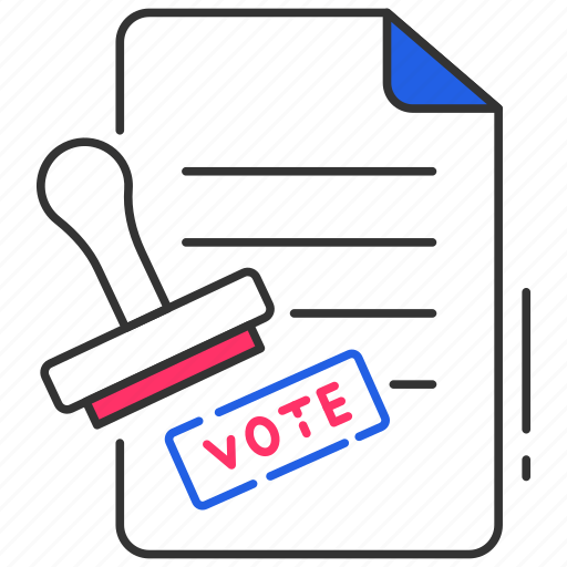 Paper, postage, voting, stamp, vote casting icon - Download on Iconfinder