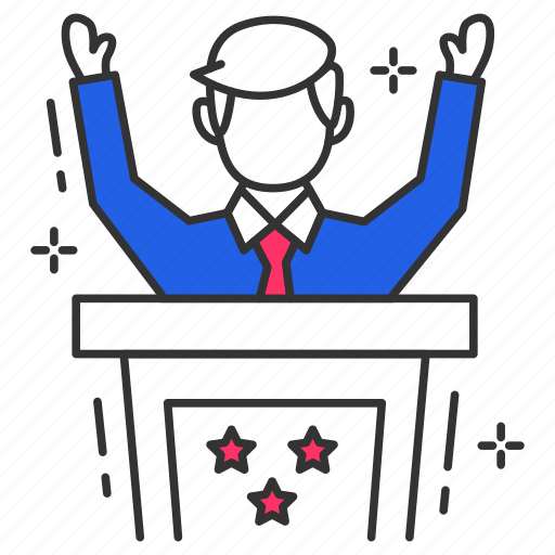Party member, communication, message, debate, discussion, speech icon - Download on Iconfinder