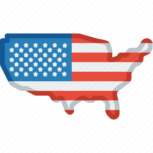 Us, map, usa, united states, america, border icon - Download on Iconfinder