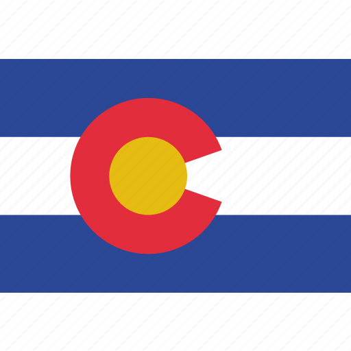 Colorado, flag, state, usa icon - Download on Iconfinder