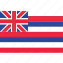 flag, hawaii, state, us