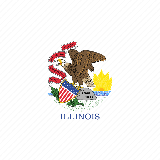 America, flag, illinois, state icon - Download on Iconfinder
