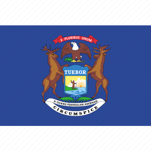 Flag, michigan, state, usa icon - Download on Iconfinder
