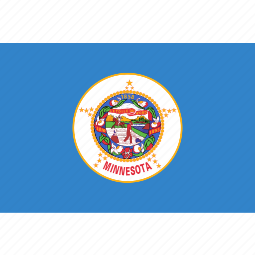 Flag, minnesota, state, us icon - Download on Iconfinder