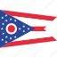 flag, ohio, state, us 