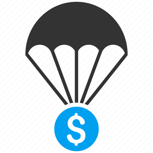 Fall, finance, financial insurance, money, parachute, protection, safety icon - Download on Iconfinder