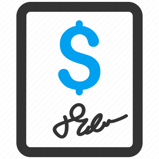 Agreement, business, check, cheque, document, invoice, signed contract icon - Download on Iconfinder