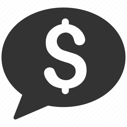Balloon, bid, bubble, comment, dollar, message, money transaction icon - Download on Iconfinder