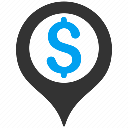 Bank, gps, location, map marker, navigation, pin, pointer icon - Download on Iconfinder