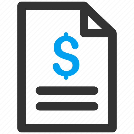 Bill, certificate, dollar, invoice, order, payment, receipt icon - Download on Iconfinder