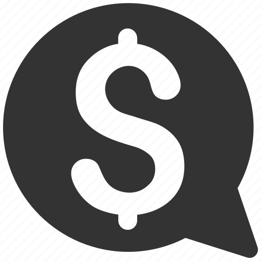 Balloon, bid, bubble, dollar, finance, hint, money message icon - Download on Iconfinder
