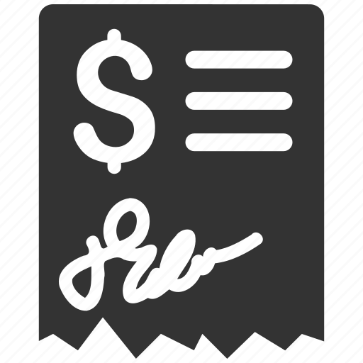 Bill, certificate, dollar, invoice, order, payment, receipt icon - Download on Iconfinder