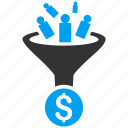 business, conversion, customer filter, customers, financial effect, sale, sales funnel 