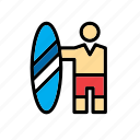 board, man, people, sport, surf, surfer 