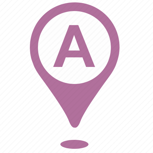A, geo, location, point, position, side icon - Download on Iconfinder