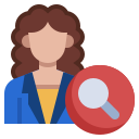 search, magnifying, glass, zoom, tools, and, utensils, user