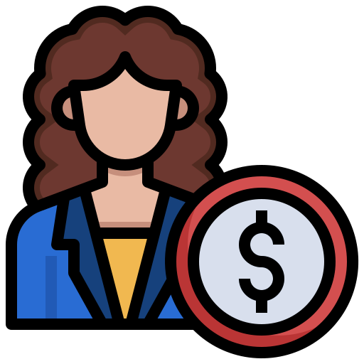 Money, coin, user, avatar, women icon - Free download
