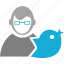 avatar, bird, person, user, man 