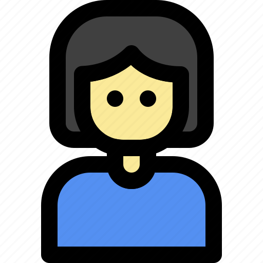 Female, people, profile, person, button, avatar, user icon - Download on Iconfinder