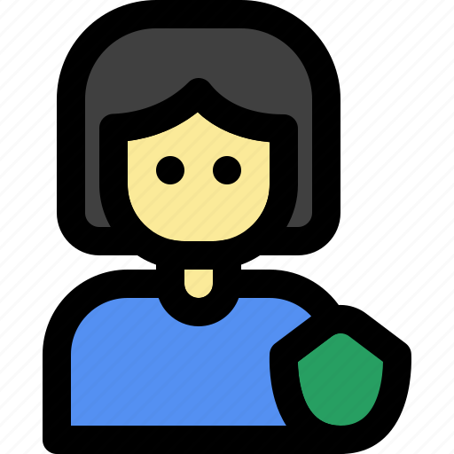Protection, female, people, profile, person, avatar, user icon - Download on Iconfinder