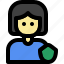 protection, female, people, profile, person, avatar, user 