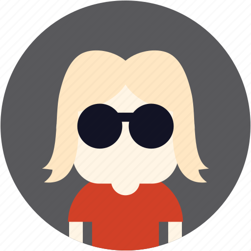 User, girl, woman, avatar, nerd icon - Download on Iconfinder