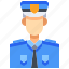 avatar, career, people, person, policeman, user 