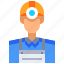 avatar, career, miner, people, person, user 